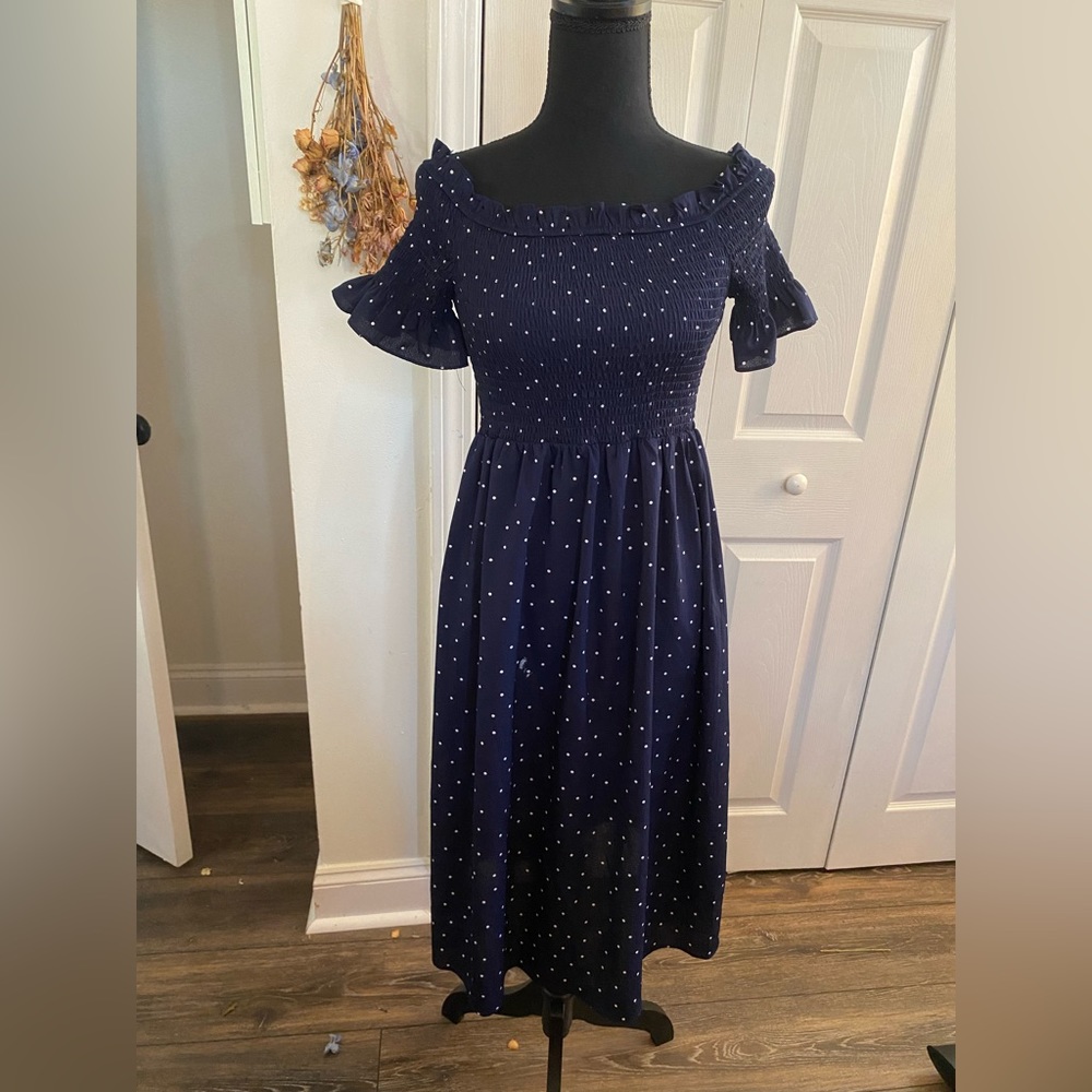 Medium pink blush maternity dress